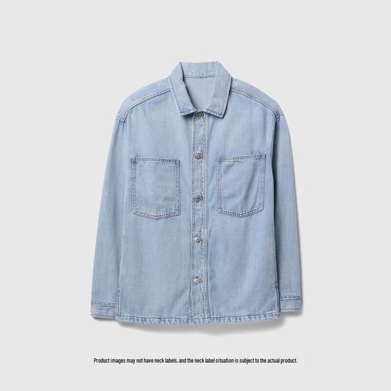 Gap Men's 2025 Summer Cotton Lyocell Blend Lapel Denim Jacket 744571