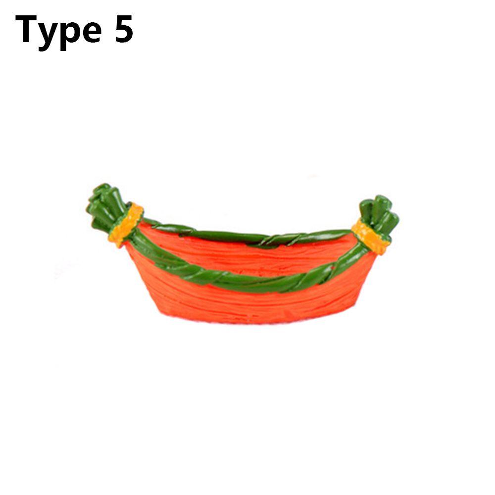 Garden Ornament Micro Landscape Artificial Paddle Home Decorations Boat Figurine Miniature Ship