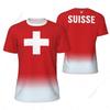 Sports Mesh T-shirt Switzerland Swiss Flag For Running Bike Soccer Tennis Football Fitness Tees 3D Printed