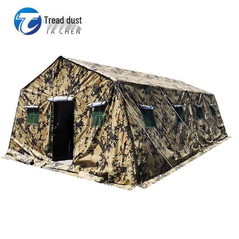 Tachen 30 sqm Green Jungle Foldable Pole Command Tent