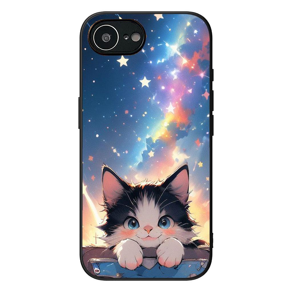 Cartoon Kitten Cat Eyes Lovely Phone Cover for Apple iPhone 16 15 14 Plus 13 12 Mini 17 Pro Max + ProMax 16E Air Case