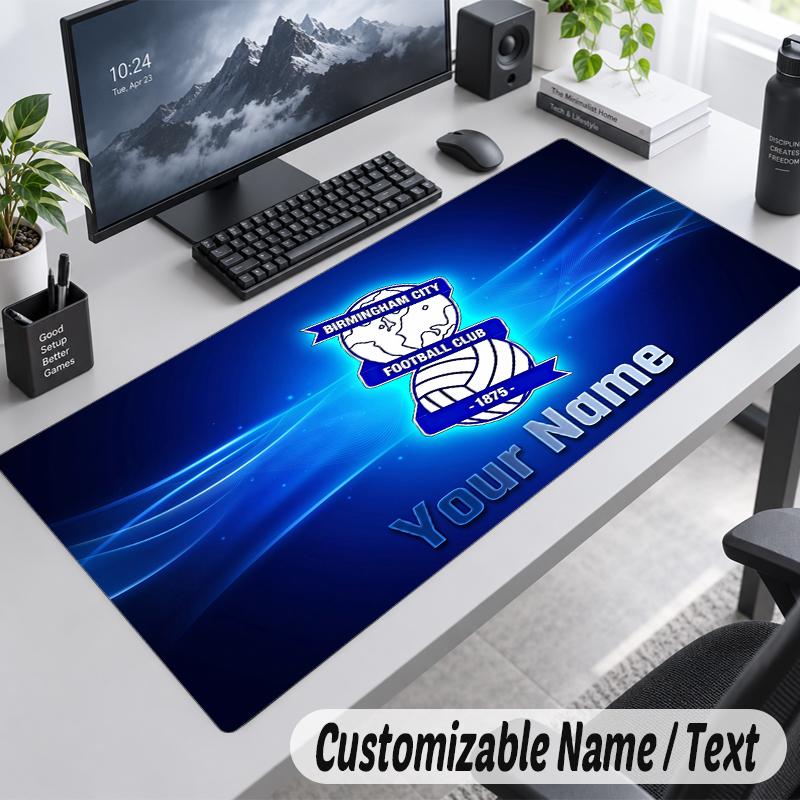 Custom Name Text Mouse Pad BIRMINGHAM CITY Personalized Desk Pad For Work And Gaming