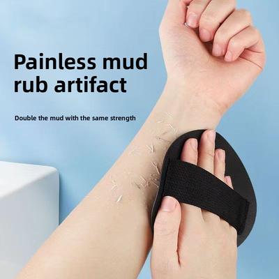 CA Černý exfoliační koupelnový kartáč Jemné zrno, Hrubé zrno, Silný prst, Tenký prst Styly Perfektní pro domácí použití a jemnou exfoliaci