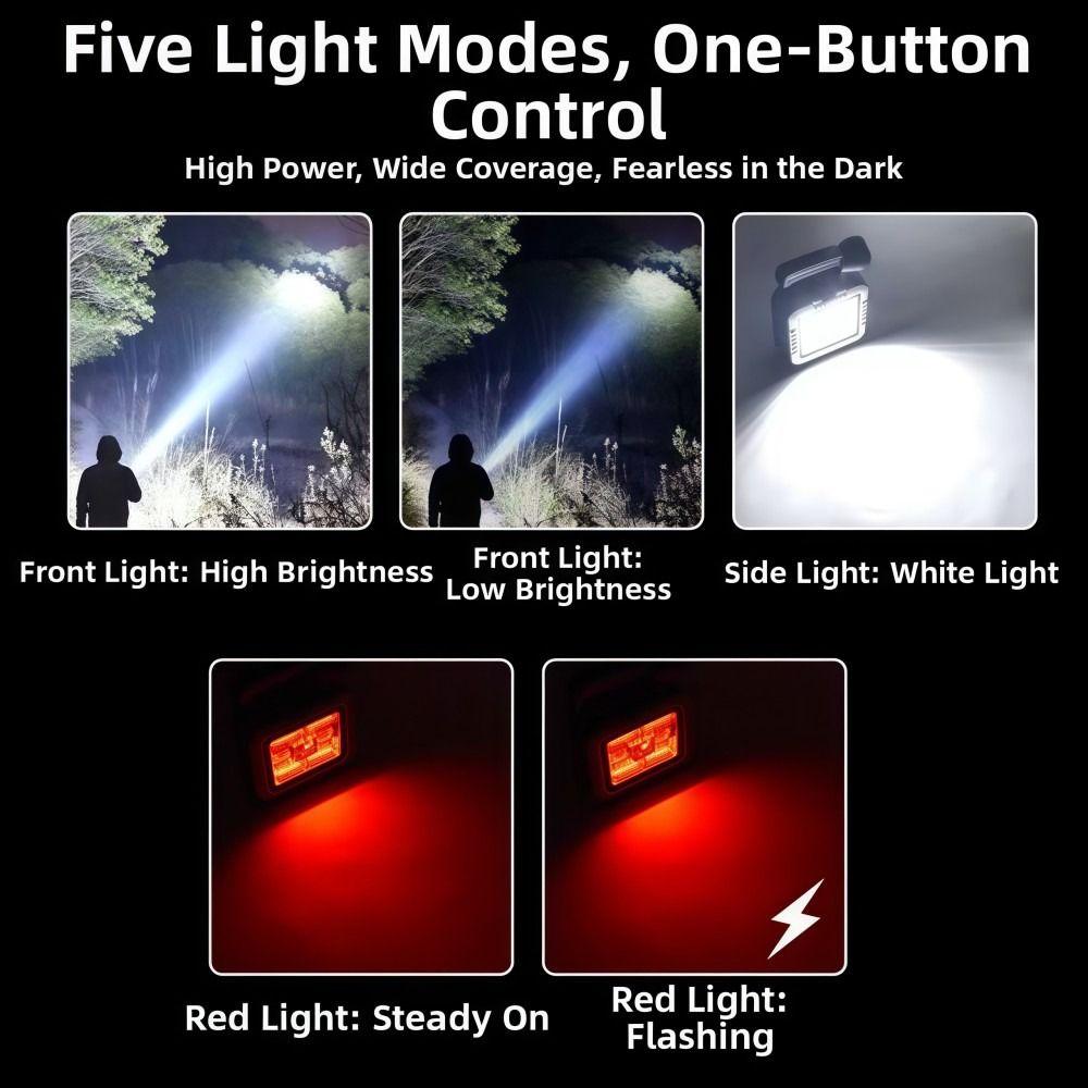 LED Solar-powered Flashlight Built-in Toolkit Strong Light Handheld Searchlight High Power Rechargeable Work Light