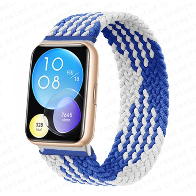 Strap for Huawei Watch Fit 2 3 band replacement belt wristband Nylon braided solo loop bracelet Correa Huawei fit 3 Accessories