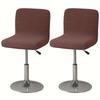 Solid Color Jacquard Bar Chair Covers Stretch Short Back Stool Seat Slipcovers Dining Small Size Chair Case Banquet Party