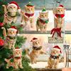 Weihnachtsdekoration Tier Katzen Verspielt Hängende Dekoration Realistisch Lebhaft Niedlich Bunt Partyzubehör Heimdeko Kindergeschenk