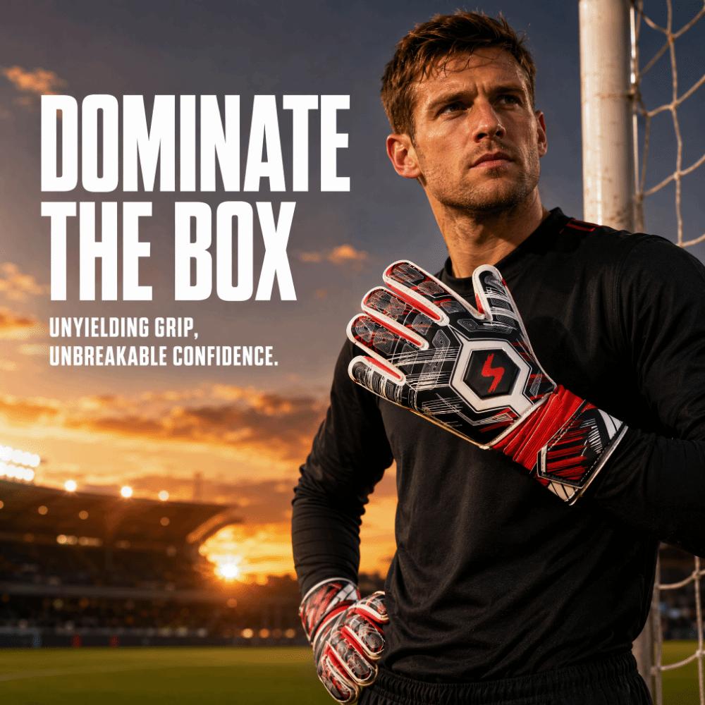2pcs Latex Material Latex Goalkeeper Gloves Collision Resistance Finger Guard Gloves  Soccer Match