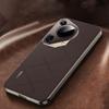 IM-CHEN For Huawei Pura 70 Ultra Case Anti-scratch Genuine Cow Leather+PC Phone Cover