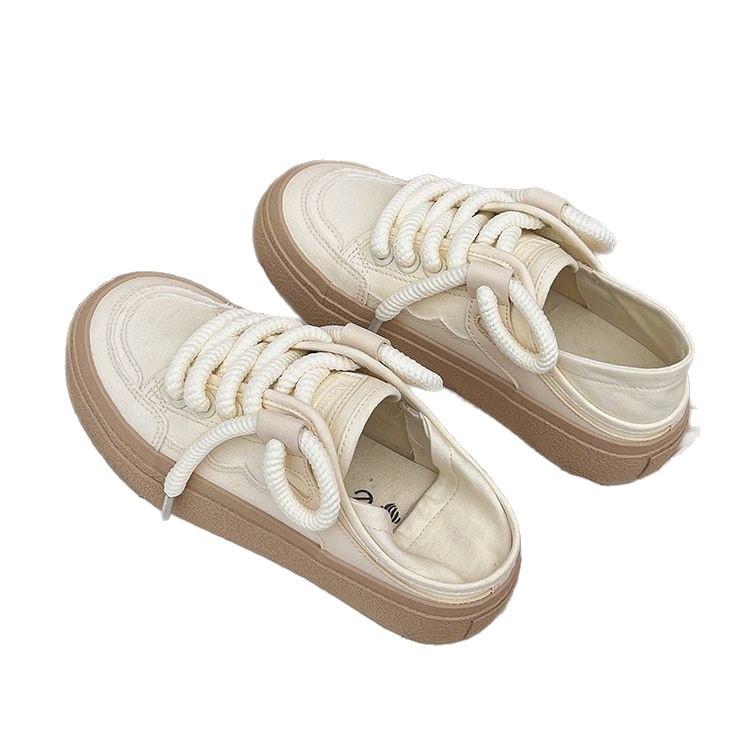 Summer Canvas Shoes Two Wear Lazy Half Drag New Niche Original Board Shoes