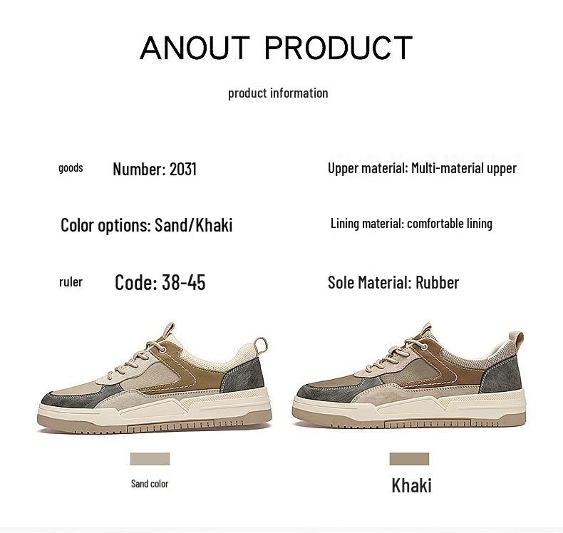 Men's Trendy British Work Boots - Autumn Soft Sole, Breathable, Fashionable, Retro Casual Sneakers