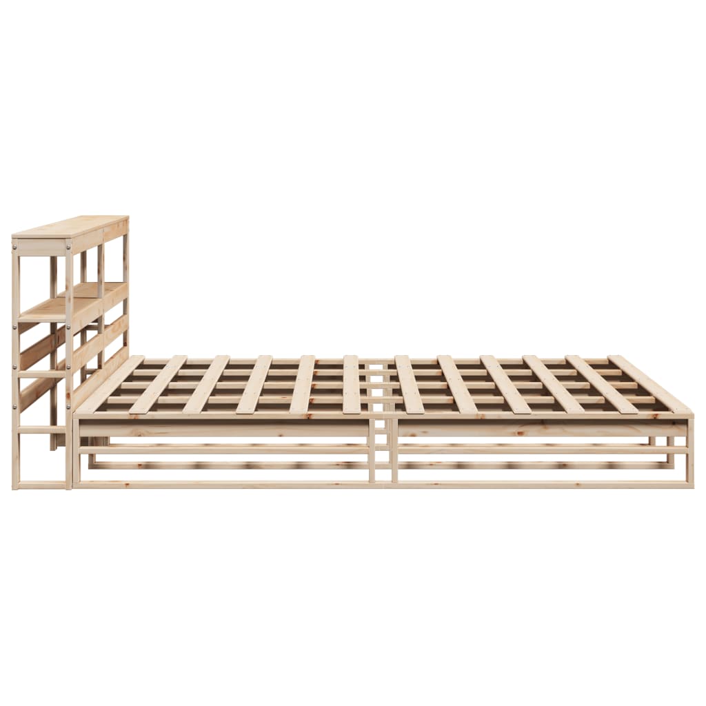 Solid Wood Bed without Mattress 200 x 200 cm Pine
