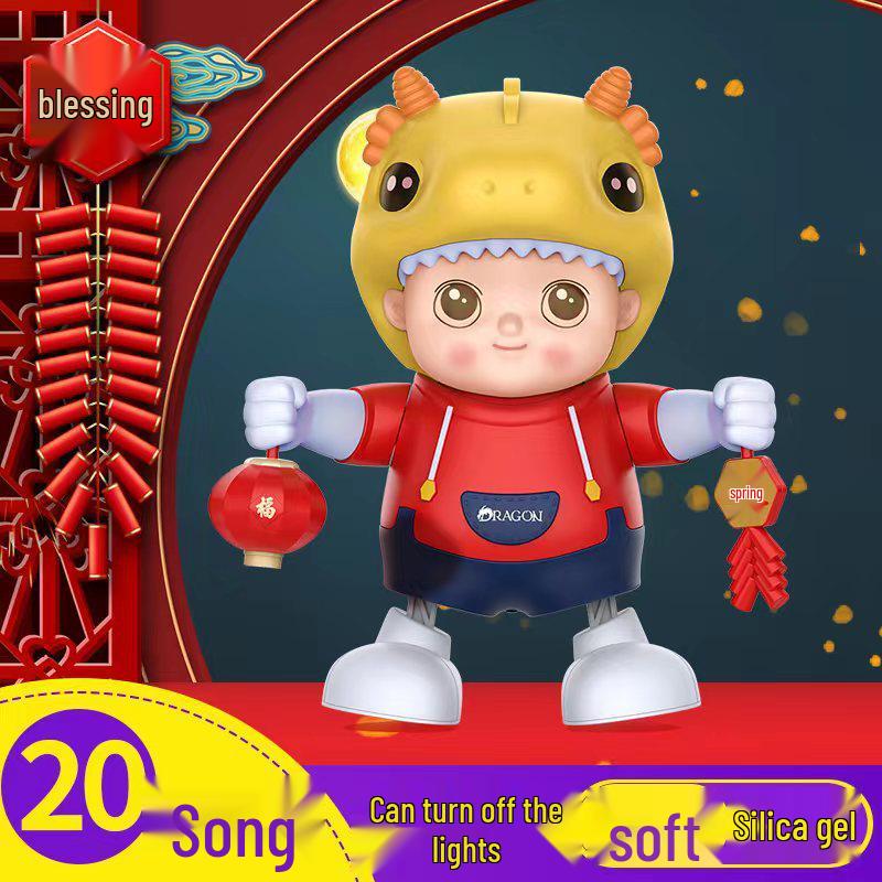 TikTok Dancing Iron Toy: Musical Light-Up Robot for Kids