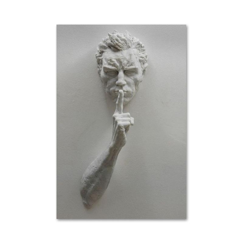 

Абстрактная статуя, рисунок на холсте, визуальные 3D эффекты, плакаты, принты, настенная художественная картина для гостиной, домашний декор, подарок Cuadros 30x40cm No Framed