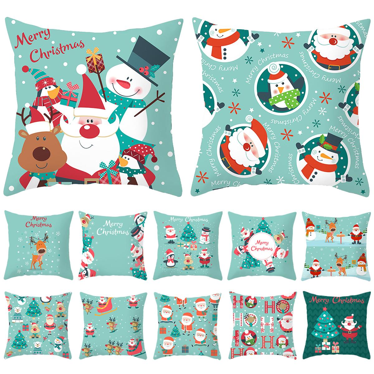 

Домашний декор, полиэстеровая наволочка с принтом Санта-Клауса, диван, автомобиль, спальня, гостиная, декор, наволочка, Funda de Almohada