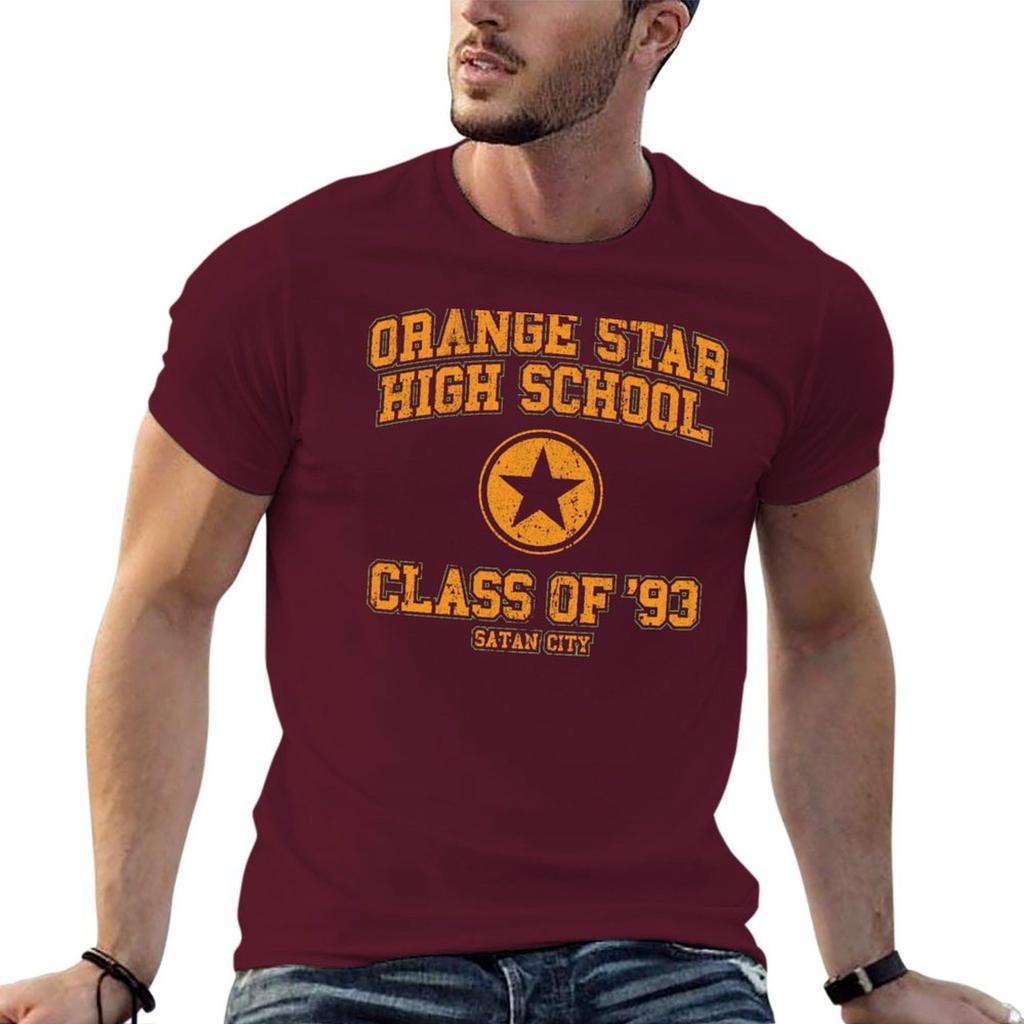 Orange Star High School Class of 93 T-Shirt Vintage Sweat Mens Champion T Shirts