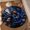 1PC Football Atalanta  Round Rug for Livingroom,Bedroom, Palyroom, Chair Rug, Area rug, Circle Carpet, Large Size Fan Christmas gift