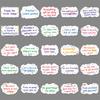 50pcs Motivational English Sentence Stickers: Creative, Waterproof & Versatile for Suitcase, Computer, Motorcycle, and DIY Decoration.