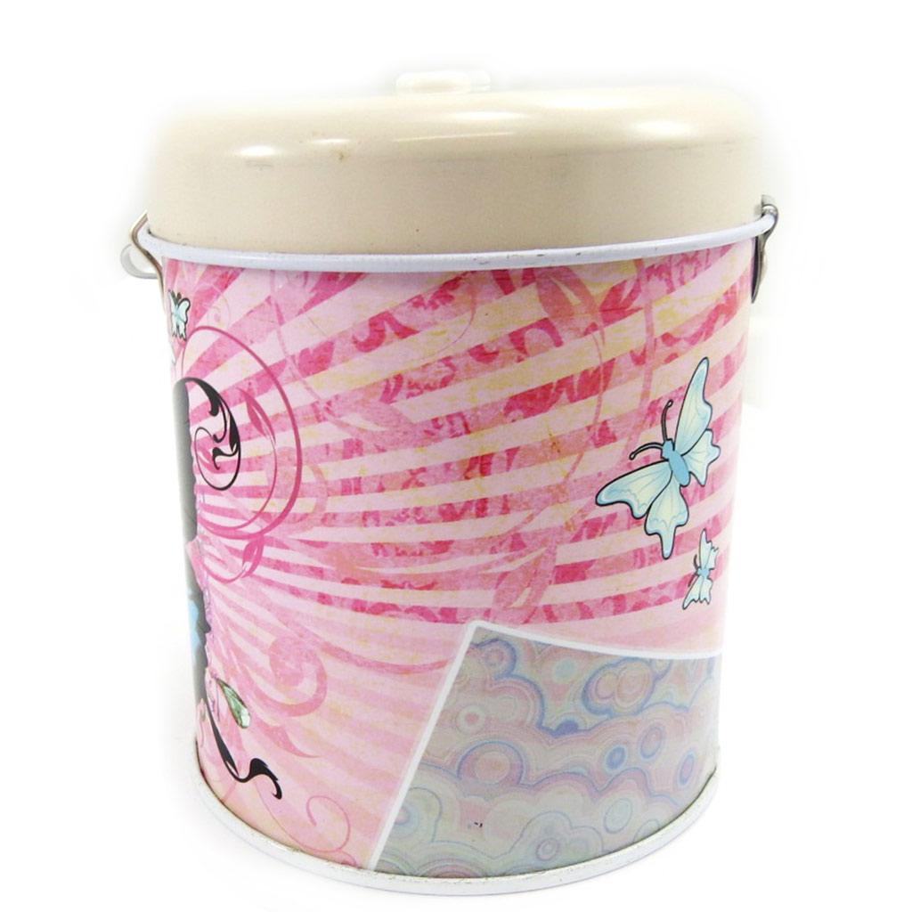 Les Trésors De Lily [L6878] - Pink 'Fairy Dreams' Metal Piggy Bank