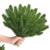 40PCS Durable Plastic Pine Sprays with Wire Stems Safe Never Toxic Sustainable Friendly Christmas Tree Ornaments Inside Use