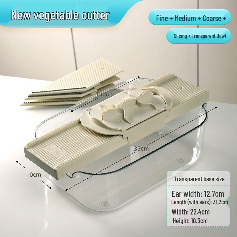 Commercial Handheld Potato Grater & Slicer with Hand Guard for Restaurants and Canteens