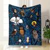Eule Baum Muster Decke Schlafzimmer Decke für Wohnzimmer Sofa Mittagspause Weicher Überwurf für Freund Festival Geschenk