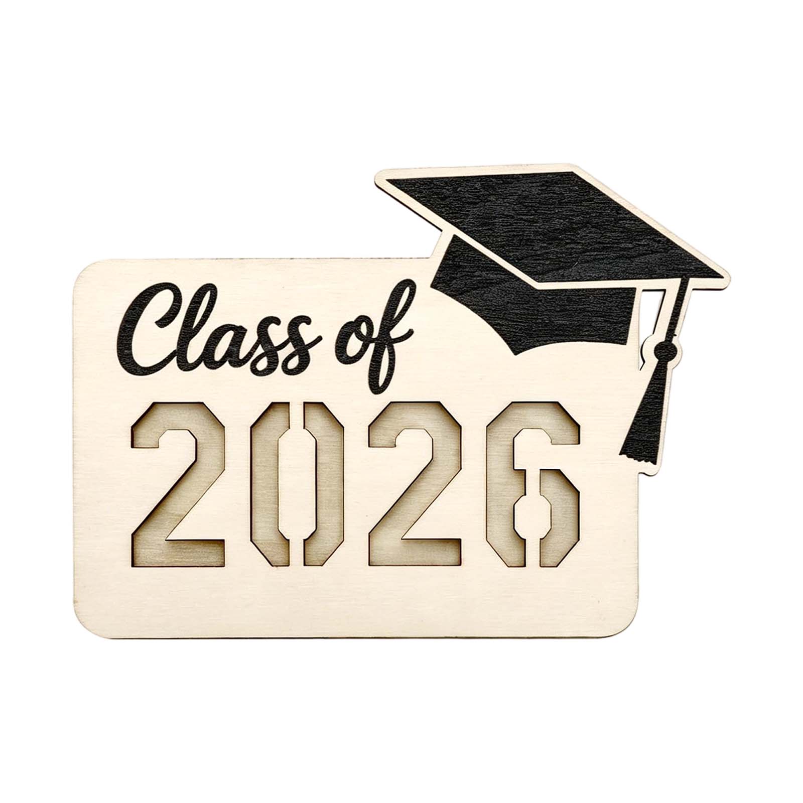 

Graduation Wooden Photo Frame Magnetic Decorative Stand, Creative Personalized Graduation Gift, Fridge Magnet Decoration One Size чёрный