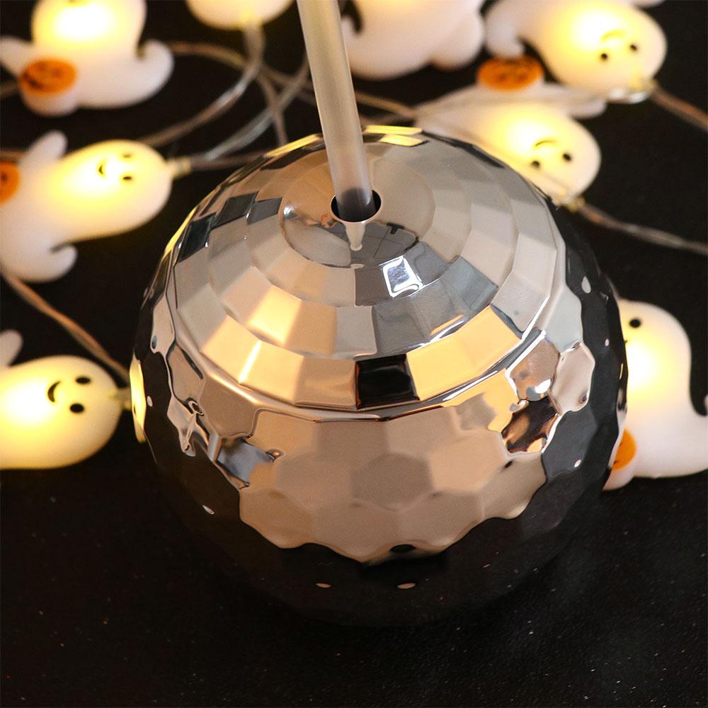 Drink Glitter with Straw Sparkly Wine Goblets Cocktail Bar Tools Disco Ball Cup
