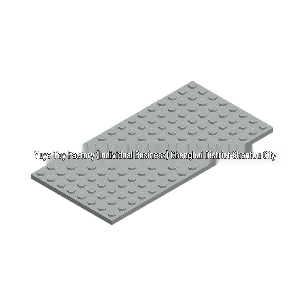 Small Particle Interlocking Building Blocks Plate 8x16 - Universal DIY Base Plate 0.5 kg