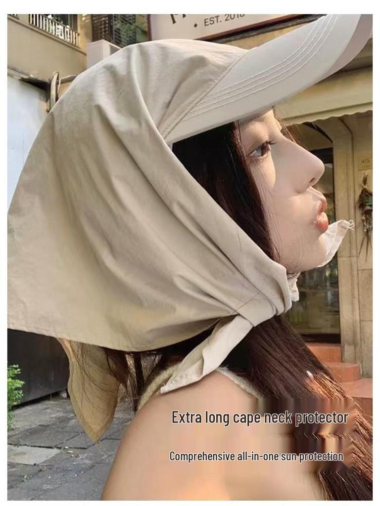 Unisex Quick-Dry Headband Sun Hat with Letter Print