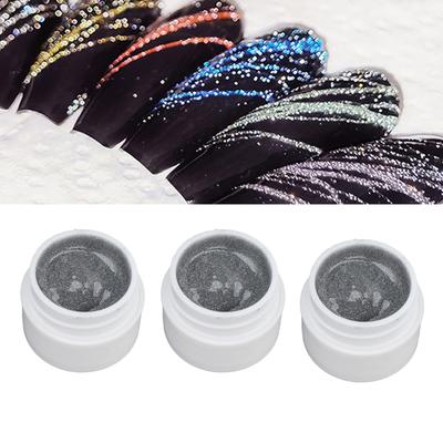 3PCS Nail   Wire Drawing Shine Finish   Lasting High Elasticity Art   8g for Beginner Women