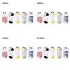 5 Paar Panda-Muster Cartoon-Socken Rutschfest Tierdruck Socke Cartoon Baby-Socken Für Jungen und Mädchen