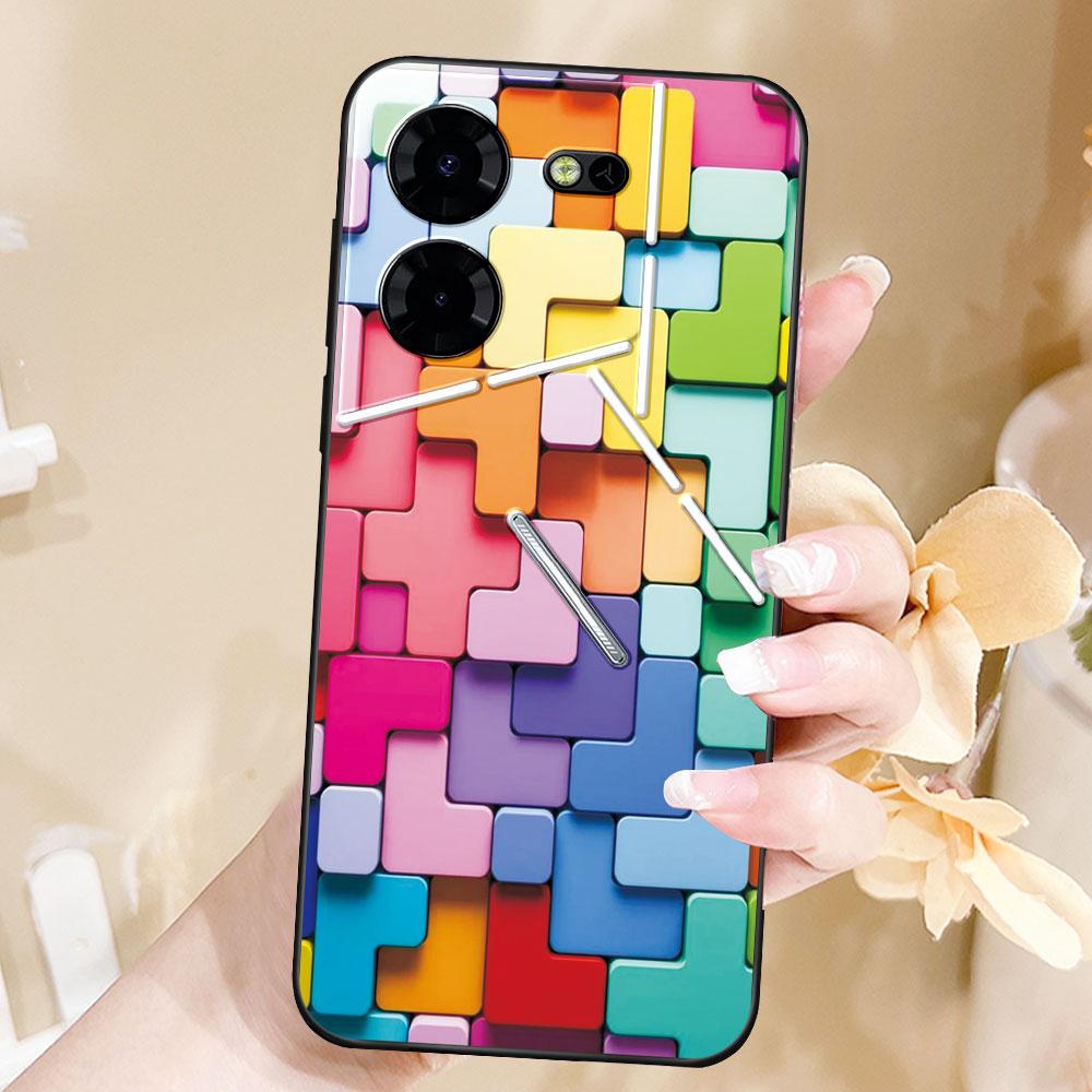 Case For Tecno Pova 5 Pro Coque TPU Soft Silicone Fashion Phone Funda For Tecno Pova 5 Cute Bumper Back Cover Cool Capa Marble