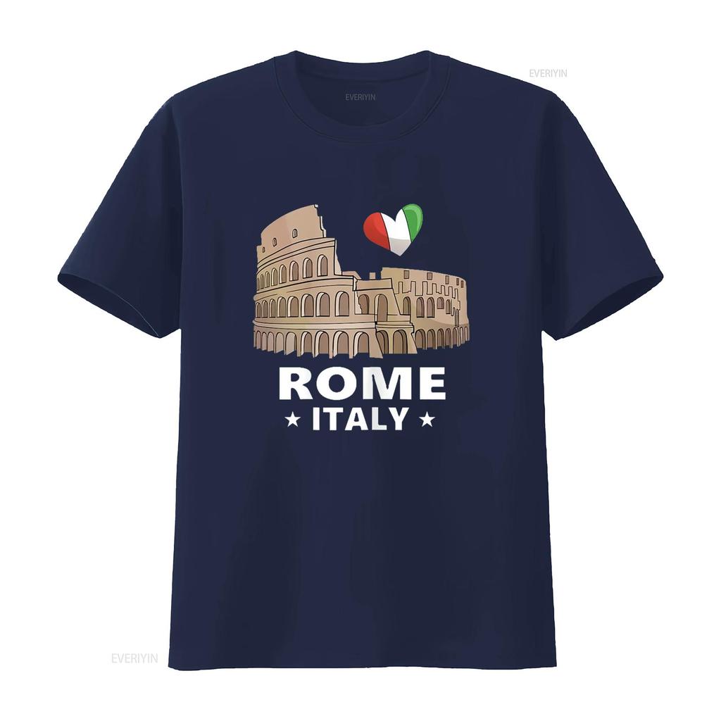 I Love Rome Italy T Shirt Roman Colosseum vintage Washed streetwear Casual Stylish designer clothes fashion Unisex Soft