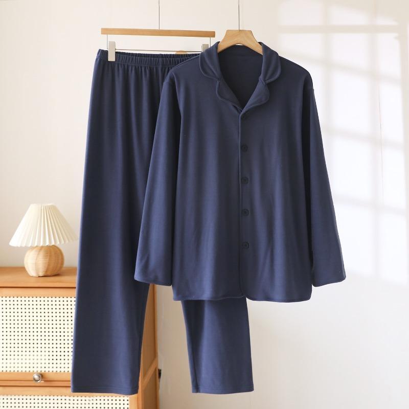 2026 New Autumn/Winter Couple German Velvet Pajama Set for Women Warm Thick Loose Long Sleeve Home Clothes Two Piece Set