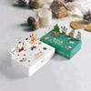 10/20pcs Merry Christmas Gift Box Paper Cartoon 3D Santa Claus Cookie Candy Box Home Party Storage Box New Year Folding Gift Box