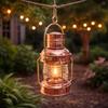Copper Brass Ship Lantern Nautical Oil Lamp 35.56 Cm Christmas Festive Housewarming Home Office Decor Wedding Anniversary Gift