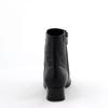 Genuine leather cushioned warm boots made in Japan by HIMIKO. Side-cut metal point boots, size 651412, black, size 235.