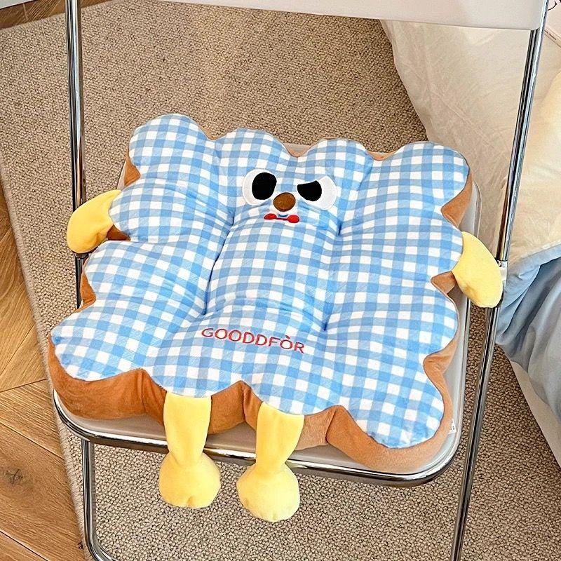 Cartoon Square Cotton Cushion, Reliable and Dual-use for Sitting, Comfortable and Stress Relieving Home Decoration, Seat Cushion