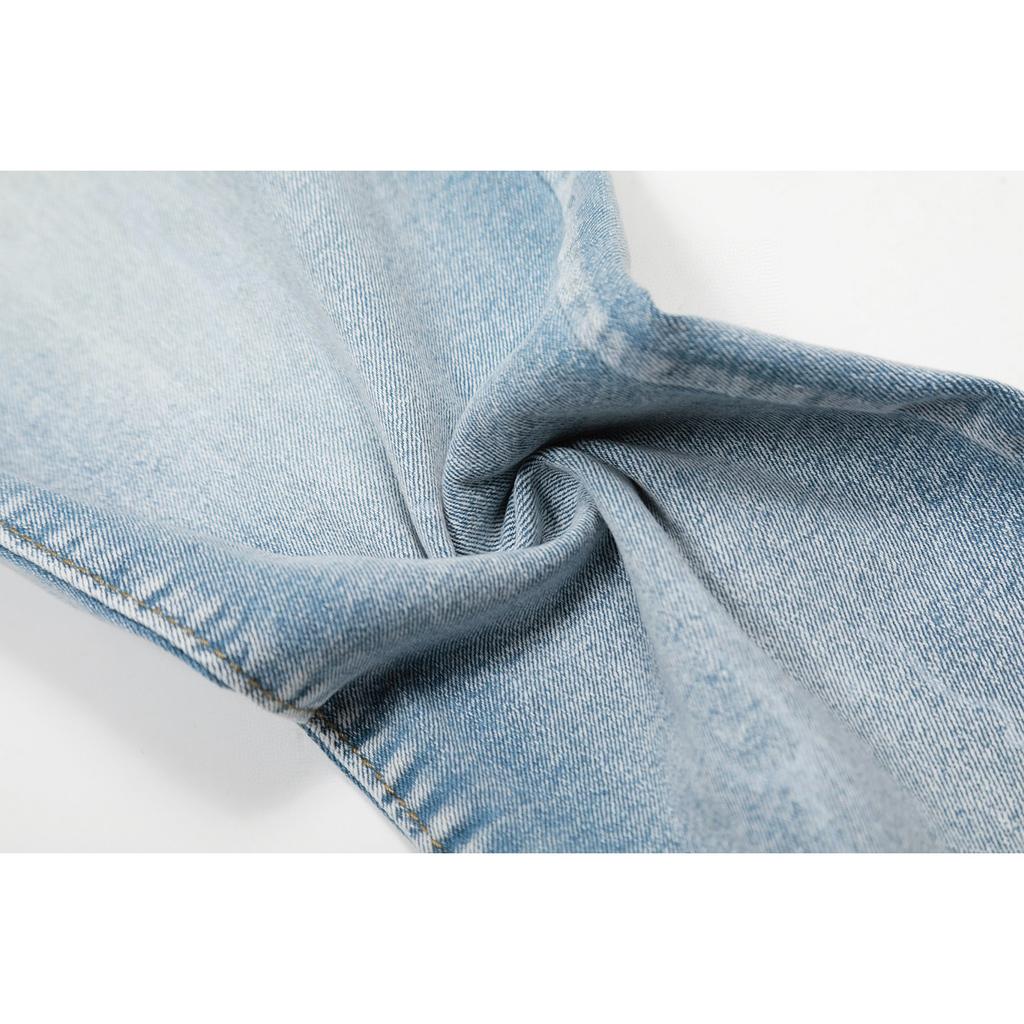 M09 Amiri Herren- und Damen-Jeans im amerikanischen Stil mit Stoffflicken, Löchern, Stickereien, lässige und modische High-Street-Hosen