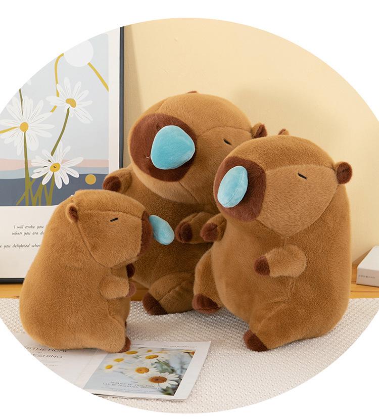 New Capybara Snot Retractable Plush Doll Toy - Cute and Ugly Birthday Gift