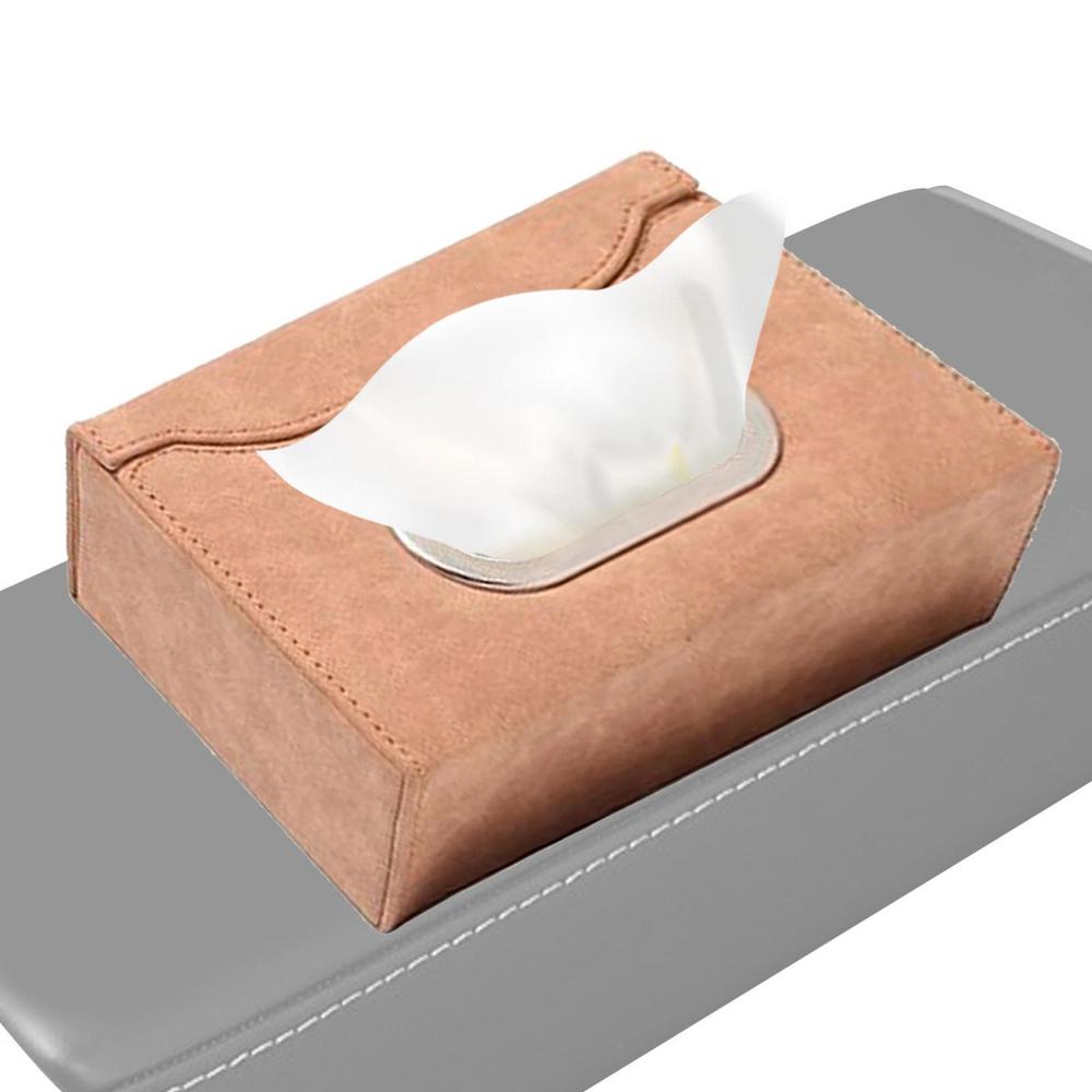 Tissue Holder For Car Soft Tissue Box Cover Napkin Holder Multi-functional Towel Box Cover Tissue Box For Holds Mobile Phones