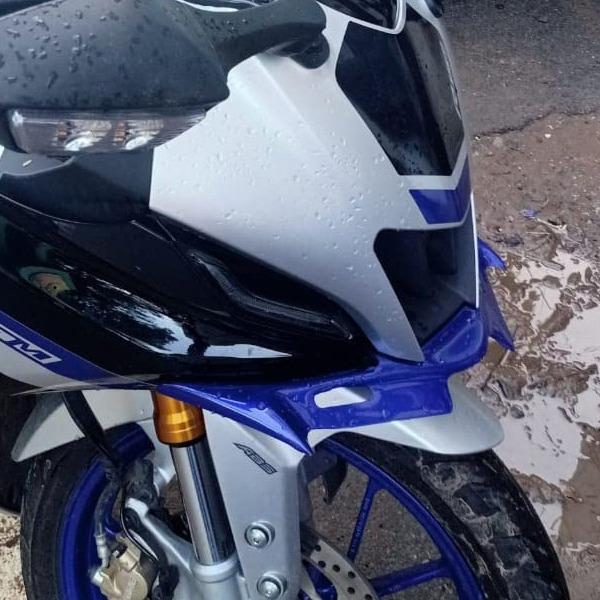 For YAMAHA Motorcycle Front Aerodynamic Fairing Winglets Carbon Fiber Cover Protection Guard YZF R15 V4 2021 2022 2023 R15M