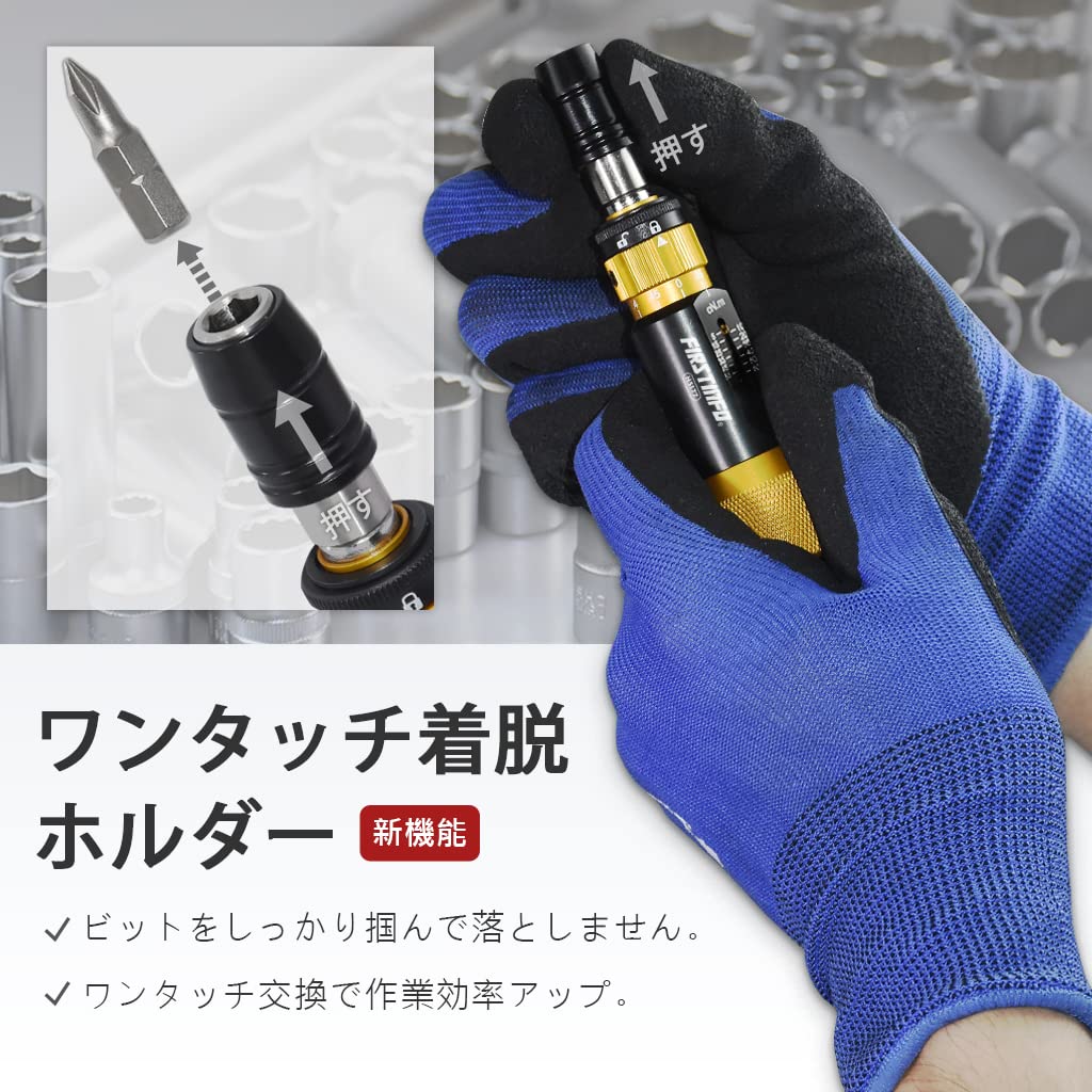 Ryosho FIRSTINFO TOOLS Slip-Type Preset Torque Screwdriver (0.05-0.6 Nm)