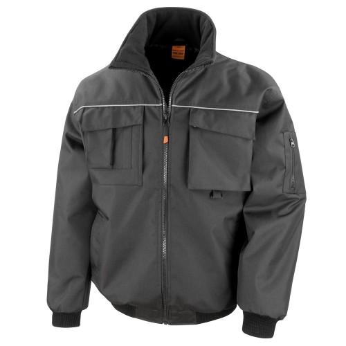 WORK-GUARD by Result Mens Sabre Pilot Jacket XL noir