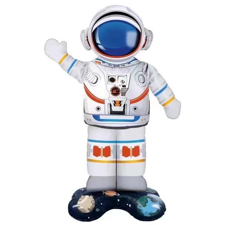 Cartoon Astronaut Balloons: Space-Themed Birthday Party Decorations for Boys
