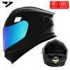 DOT 3C Certified Full Face Motorcycle Helmet Men Women All-Season Riding Safety Gear With Multiple Visor Options