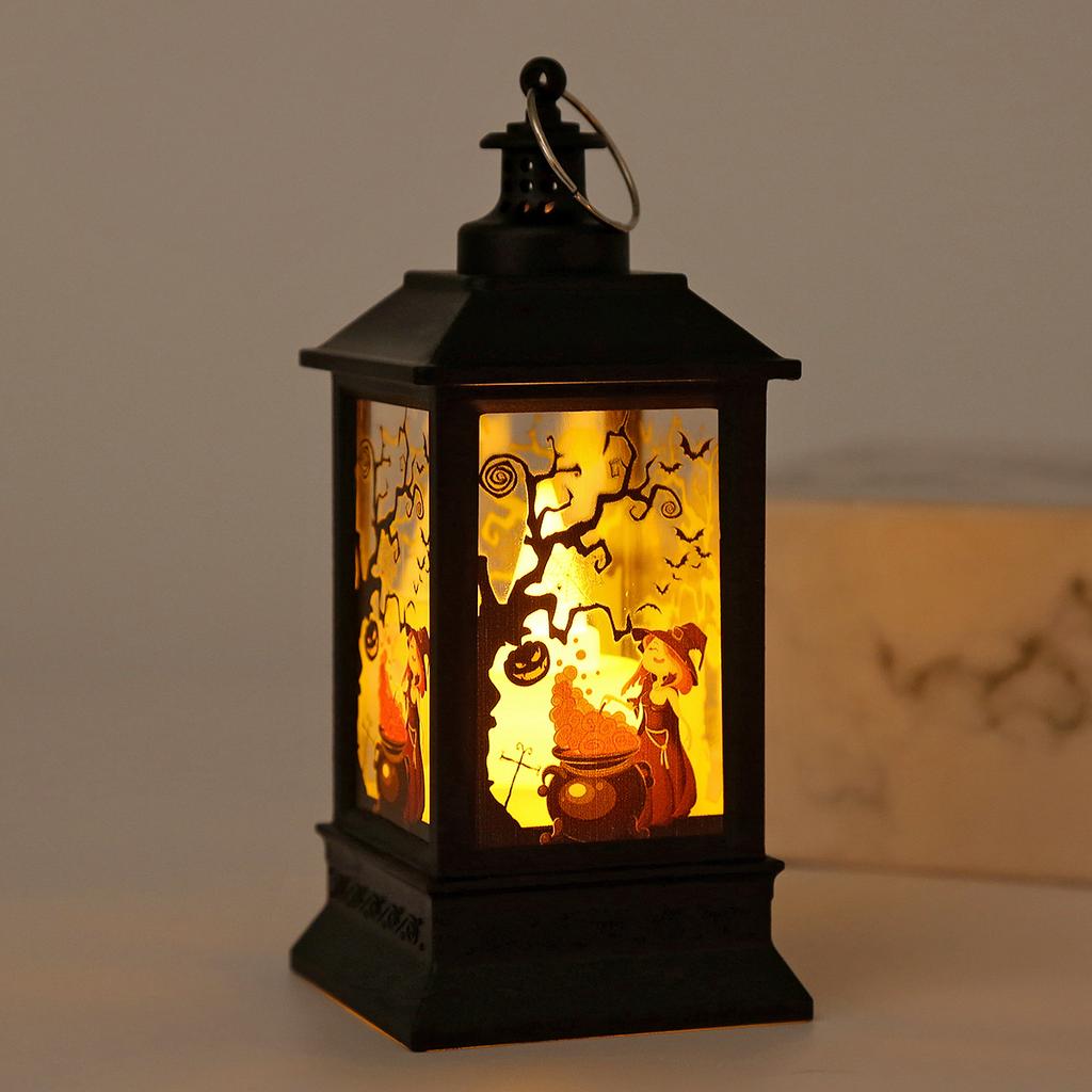 Halloween Props Children Carrying Jack-o '-lantern Wind Lantern Atmosphere Scene Decoration Witch Skull Hanging Ornaments