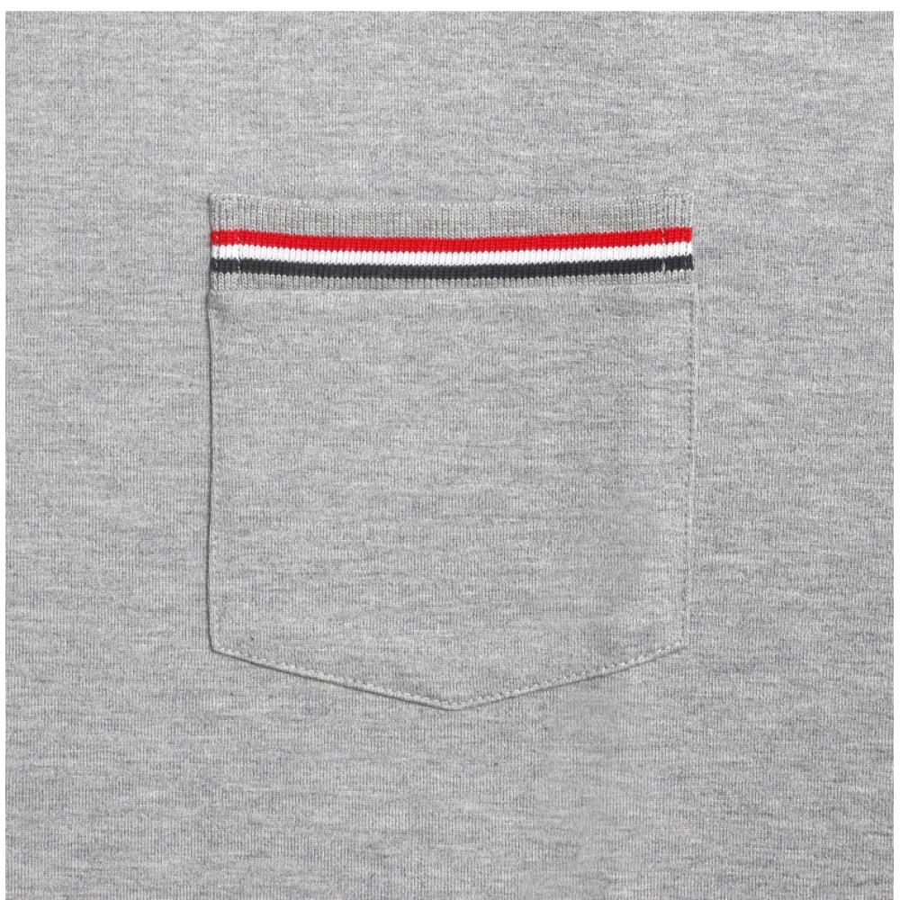 Tom Brown Mjs010a 01454 055 T-shirt męski z krótkim rękawem i paskiem na kieszeni na piersi