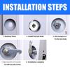 Drawer Lock with 2 Keys Heavy Duty Zinc Alloy Universal File Cabinet